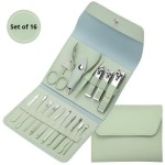 Manicure Set Manufacturer - Wholesale Leather Case Nail Tool Set