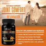 Turmeric Curcumin Capsules - 120 Count Organic Healthy Support Supplement