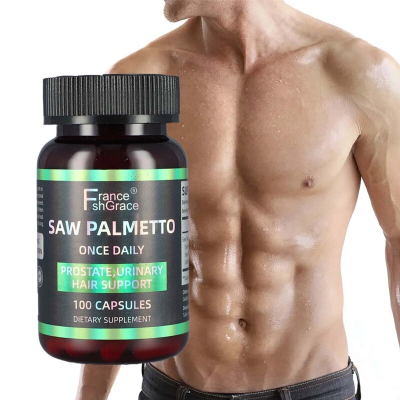 Saw Palmetto Capsules - Hair Loss Prevention Support Extract Supplement