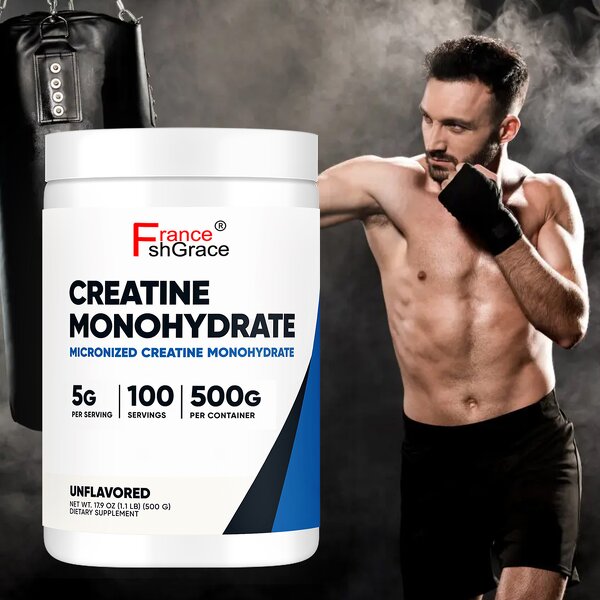 Creatine Monohydrate Powder - Organic Muscle Growth Support Supplement for Adults