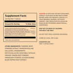 Turmeric Capsules - 65 Count with Black Pepper Extract Supplement for Adults