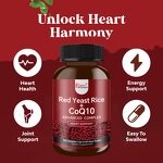 CoQ10 Capsules - High Potency 120 Count Heart Function Support Supplement