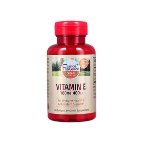 Vitamin E Softgels - 180mg Immune Antioxidant Support High Quality Supplement