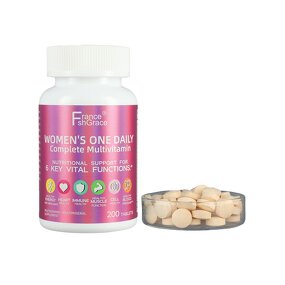 Women's Multivitamin Tablets - 200 Count Vitamins Zinc B12 Calcium Immune Support