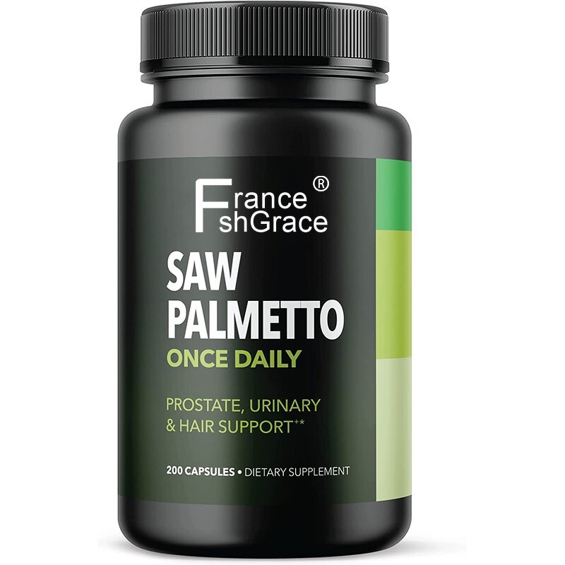 Saw Palmetto Capsules - Customized Prostate Hair Growth Support for Men