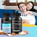 Multi Collagen Capsules - Hydrolyzed Biotin Vitamin C Hair Skin Nails 90 Count