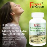 Ashwagandha Capsules - 300mg 60 Count Sleep Quality Stress Relief Supplement