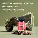 Ashwagandha Capsules - Daily Turmeric Ginger Black Pepper Sleep Support