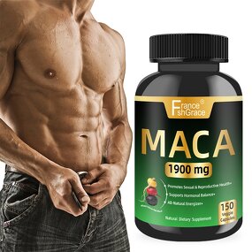 Maca Root Extract Capsules - 1900MG Organic Men Energy Support Supplement