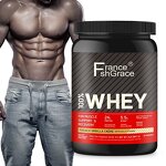 Whey Protein Powder - Vanilla Flavor Muscle Gain Non-GMO Gluten Free