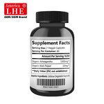 Ashwagandha Supplement - Organic Root Powder Black Pepper Extract Herbal Capsules