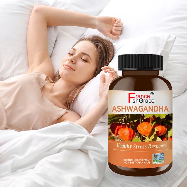 Ashwagandha Root Capsules - Organic Stress Support Sleep Quality Supplement