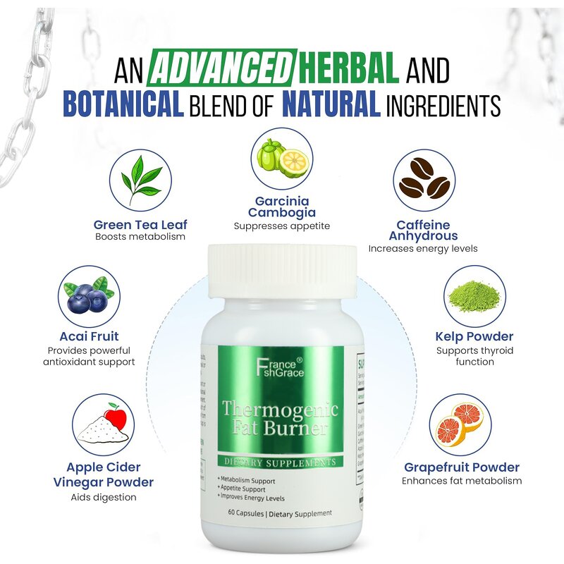 Thermogenic Fat Burner - 60 Count Metabolism Appetite Energy Support