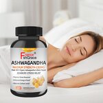 Ashwagandha Supplement - Organic Root Powder Black Pepper Extract Herbal Capsules