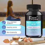 Multi Collagen Capsules - Hydrolyzed Biotin Vitamin C Hair Skin Nails 90 Count