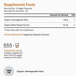 Ashwagandha Root Extract - 1950mg Bioavailable Black Pepper Mood Support