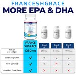 Omega 3 Fish Oil Softgels - High Potency Brain Heart Health Non GMO