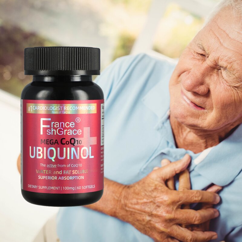 Ubiquinol Capsules - 100mg Organic CoQ10 Antioxidant Heart Health Support