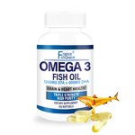 Triple Strength Omega 3 Capsules - 1200mg EPA DHA Heart Brain Eye Health Support