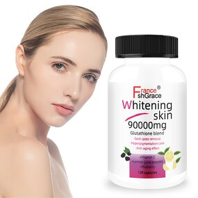 Skin Whitening Capsules - 120 Count 90000mg Effective Lightening for Women