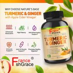 Turmeric Curcumin Capsules - Organic Ginger Joint Health Advanced Absorption