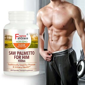 Saw Palmetto Capsules - 250 Count Plant Extracts Prostate Urinary Support