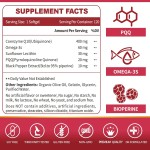CoQ10 Softgels Factory - 400mg with PQQ BioPerine Omega 3 for Antioxidant Heart Support