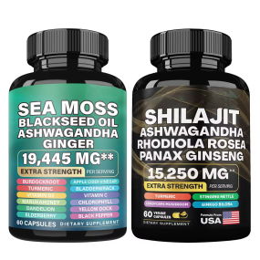 Herbal Capsules Factory - Private Label Supplement Bladderwrack Burdock Ginger Sea Moss Shilajit
