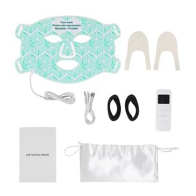 7 Color LED Facial Mask - Portable 80 Beads 240 Lights Professional Skin Care