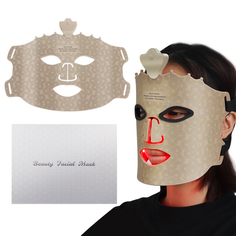 7 Color LED Light Therapy Mask - Silicone 630 850nm Anti Aging Skin Rejuvenation