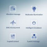 7-Color Light Therapy Massager - Microcurrent Vibration Face Lifting Anti-Puffiness Tool