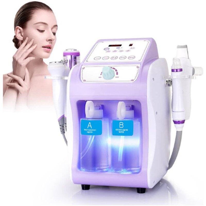 6 in 1 Microdermabrasion Machine - Portable Facial Cleansing Oxygen Jet Peel Beauty Tool