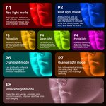 8 Light LED Therapy Mask - Professional Face Neck Whitening Rejuvenation Wrinkle Reduction