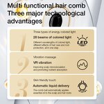 3 in 1 Scalp Care Comb - Photon Light Therapy Electric Massage Oil Applicator