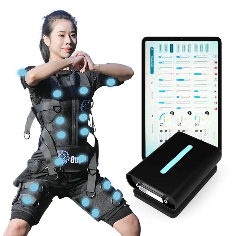 Portable EMS Stimulator Suit - Bluetooth App Fitness Training Recovery Toning Therapy