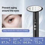 Skincare Eye Wand - 28 Days Rejuvenation EMS Red Light Heat Therapy Eye Massager