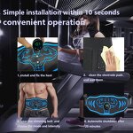 EMS Abdominal Toner Belt - Home Fitness Muscle Stimulation Abs Workout Trainer