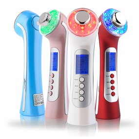 5 in 1 Beauty Gadget - Rechargeable Deep Cleansing LED Light Therapy Skin Rejuvenation