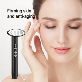Skincare Eye Wand - 28 Days Rejuvenation EMS Red Light Heat Therapy Eye Massager