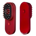 Scalp Hair Care Comb - Red Light Therapy Microcurrent Warming Serum Applicator Device