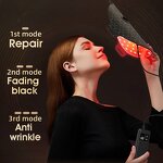 8 LED Face Neck Mask - Silicone Red Light Therapy Whitening Anti-Aging Rechargeable