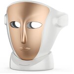 3 Color LED Facial Neck Mask - Rechargeable 807 Lamp Beads Photon Red Light Therapy