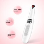 Red Light Eye Wand - 3 Modes Hot Compress Dark Circles Redness Removal Beauty Tool