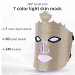 7 Color LED Light Therapy Mask - Silicone 630 850nm Anti Aging Skin Rejuvenation