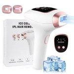 IPL Home Hair Remover - Ice Cooling 9 Levels 999000 Flashes Permanent Painless Tool