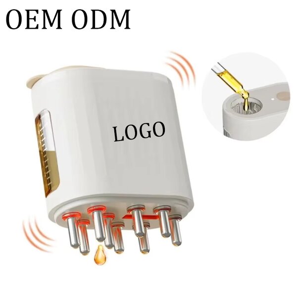 Mini Scalp Massager Comb - Electric Root Oil Applicator Bottle EMS Hair Growth Tool