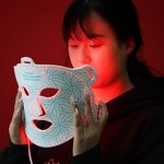 Silicone LED Facial Mask - Infrared Photon Home Red Light Therapy Acne Treatment