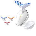 Beauty Device Manufacturer - OEM ODM 3 Color LED Light Face Tighten EMS Neck Firming Prevent Double Chin