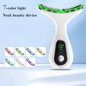 Neck Massager Manufacturer - OEM ODM Home Use 7-Color Light Wrinkle Remover Vibration Microcurrent