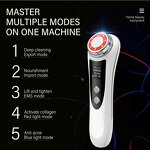 Face Massager Manufacturer - Home Use LED Red Blue Light Hot Compress EMS Anti-Wrinkle Skin Rejuvenation